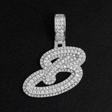 GL Hip Hop Fashion design letter "B" Custom Initial Pendant