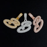 GL Hip Hop Fashion design letter "B" Custom Initial Pendant