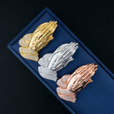 GL Praying Hands Moissanite Hip Hop Pendant