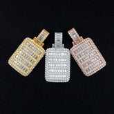 hip hop jewelry D color moissanite diamond 925 silver moissanite iced out pendant