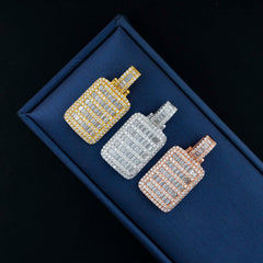 hip hop jewelry D color moissanite diamond 925 silver moissanite iced out pendant