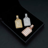 hip hop jewelry D color moissanite diamond 925 silver moissanite iced out pendant