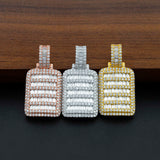 hip hop jewelry D color moissanite diamond 925 silver moissanite iced out pendant