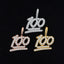 GL Hip Hop Moissanite Iced Out Custom-made "100" Pendant