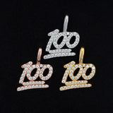 GL Hip Hop Moissanite Iced Out Custom-made "100" Pendant