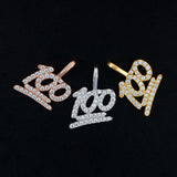 GL Hip Hop Moissanite Iced Out Custom-made "100" Pendant