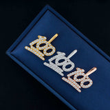 GL Hip Hop Moissanite Iced Out Custom-made "100" Pendant