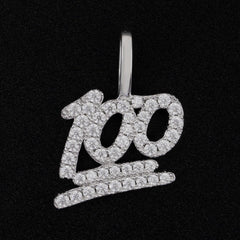 GL Hip Hop Moissanite Iced Out Custom-made "100" Pendant