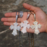 Brass Zircon material cross pendant