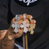 Brass Zircon material cross pendant