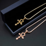 GL lced Out VVS Moissanite Diamond Ankh Cross Pendant