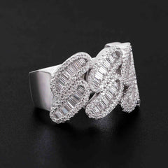 GL Miami Cuban Baguette Moissanite Diamond Ring