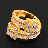 GL Hip Hop Baguette Diamond Custom  Hip Hop Moissanite Diamond Rings