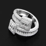 GL Hip Hop Baguette Diamond Custom  Hip Hop Moissanite Diamond Rings