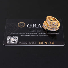 Hip Hop Baguette Diamond Custom Hip Hop Moissanite Diamond Rings