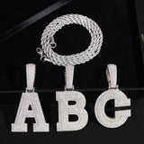 GL Hip Hop Jewelry 26 Letter and 0-9 Zircon Diamond Pendant