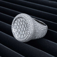Custom Luxury Jewelry VVS Moissanite Diamond Men Ring