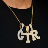 GL Hip Hop Jewelry 26 Letter and 0-9 Zircon Diamond Pendant