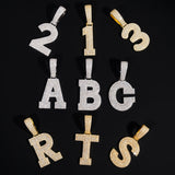 GL Hip Hop Jewelry 26 Letter and 0-9 Zircon Diamond Pendant