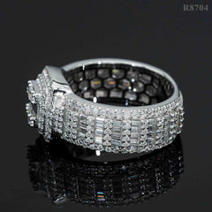 GL Hip Hop Jewelry VVS Moissanite Diamond Men Ring