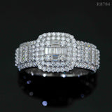 GL Hip Hop Jewelry VVS Moissanite Diamond Men Ring