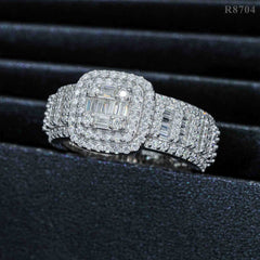 GL Hip Hop Jewelry VVS Moissanite Diamond Men Ring