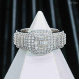 GL Hip Hop Jewelry VVS Moissanite Diamond Men Ring