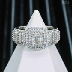GL Hip Hop Jewelry VVS Moissanite Diamond Men Ring