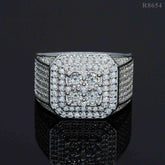 GL Top Quality Iced Out Jewelry VVS Moissanite Hip Hop Men Ring