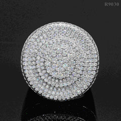 GL Hip Hop Fine Jewelry 925 Sterling Silver VVS Moissanite Diamond Ring