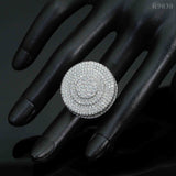 GL Hip Hop Fine Jewelry 925 Sterling Silver VVS Moissanite Diamond Ring