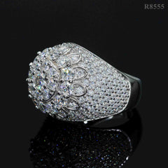 【US 3 Days Delivery】GL Hip Hop Fine Jewelry 925 Sterling Silver VVS Moissanite Diamond Ring