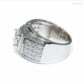 GL Hip Hop Fine Jewelry 925 Sterling Silver VVS Moissanite Diamond Ring
