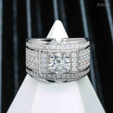GL Hip Hop Fine Jewelry 925 Sterling Silver VVS Moissanite Diamond Ring