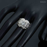 GL Hip Hop Fine Jewelry 925 Sterling Silver VVS Moissanite Diamond Ring