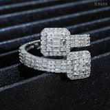 GL Top Quality Jewelry VVS Moissanite Hip Hop Ring