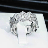 【US 3 Days Delivery】GL High Jewelry VVS Moissanite Ring Men's Rock Diamond Hip Hop Ring