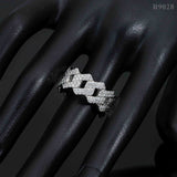 GL High Jewelry VVS Moissanite Ring Men's Rock Diamond Hip Hop Ring