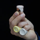 GL Round 925 Sterling Silver Moissanite Ring