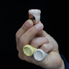 GL Round 925 Sterling Silver Moissanite Ring