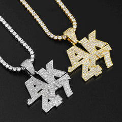 GL “AK47gun” Letter VVS Diamond Pendant