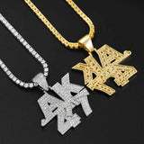 GL “AK47gun” Letter VVS Diamond  Pendant