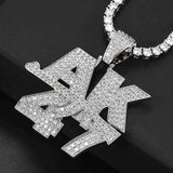 GL “AK47gun” Letter VVS Diamond  Pendant