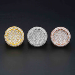 GL Round 925 Sterling Silver Moissanite Ring