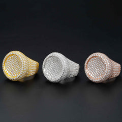 GL Round 925 Sterling Silver Moissanite Ring