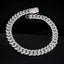 20MM Rectangular Stone VVS Moissanite Cuban Link Chain