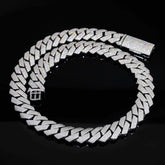 GL 18mm VVS Diamond Cuban Link Chain Luxury Pass Diamond Tester Moissanite Cuban Necklaces