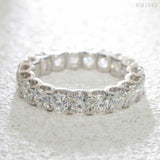 GL Round 4mm 5mm Diamond Band Moissanite Eternity Ring