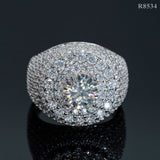 GL Iced Out VVS Moissanite Hip Hop Ring Men