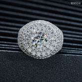 【US 3 Days Delivery】GL Iced Out VVS Moissanite Hip Hop Ring Men